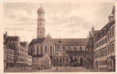 Augsburg St. Ulrich Postkarte AK