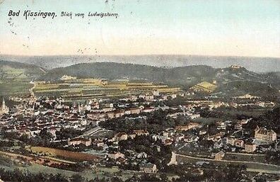 Bad Kissingen Blick vom Ludwigsturm Postkarte AK 1906