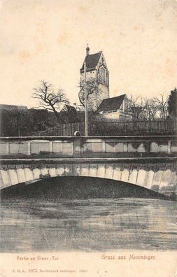 Gruss aus Memmingen Partie am Ulmer-Tor Postkarte AK 1906