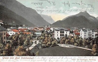 Gruss aus Bad Reichenhall Postkarte AK 1903