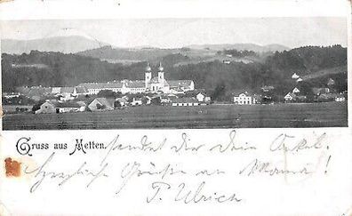 Gruss aus Metten Postkarte AK 1903