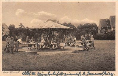 Hammelburg Unterfranken Karitas-Kinderheim Marienruhe Karussell Postkarte 1932