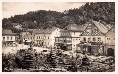 Kneipp- u. Luftkurort Berneck i. Fichtelgeb. Marktplatz Postkarte AK