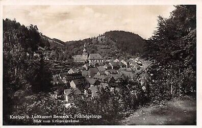 Kneipp und Berneck Fichtelgebirge Bayern Postkarte AK 1939