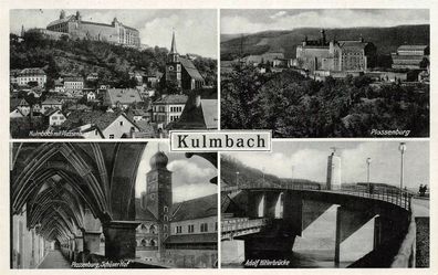 Kulmbach Plassenburg Schöner Hof Postkarte AK 1938