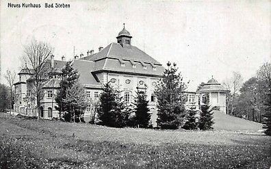 Neues Kurhaus in Bad Steben Bayern Postkarte AK 1915