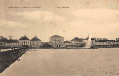 München Nymphenburg Schloß AK Deutsches Reich 1920