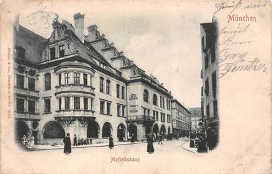 München Hofbräuhaus Postkarte AK 1901