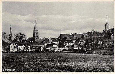 Schwabach Ansicht Kirche Postkarte AK