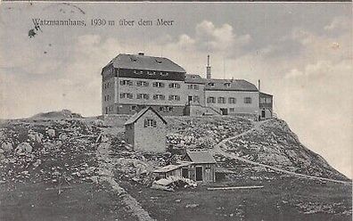 Watzmannhaus 1930 m über dem Meer Postkarte AK 1919