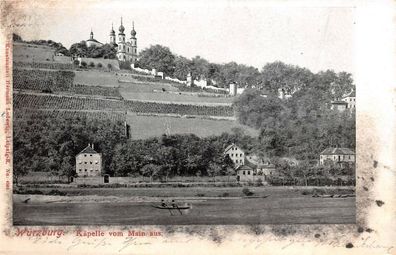 Würzburg Käpelle vom Main aus AK 1903