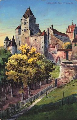 Burg Trausnitz in Landshut Bayern Postkarte AK 1913