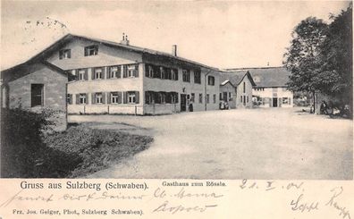 Gruss aus Sulzberg (Schwaben) Gasthaus zum Rössle Postkarte AK 1904