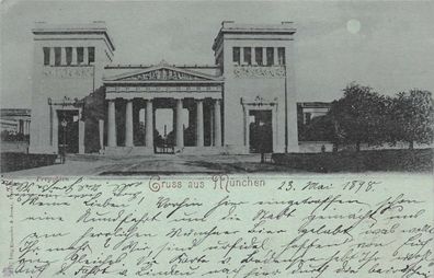 Gruss aus München Postkarte AK 1898