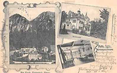 Hotel Lies'l Hohenschwangau Dependance Postkarte AK 1904