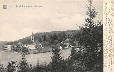 Isartal Kloster Schäftlarn Postkarte 1913