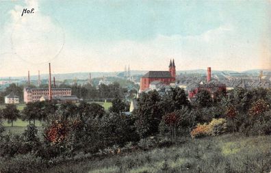 Hof Ansicht Kirche Postkarte AK 1911