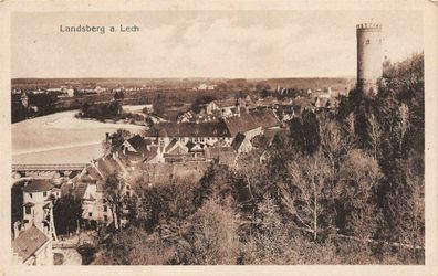 Landsberg a. Lech Totalansicht Postkarte