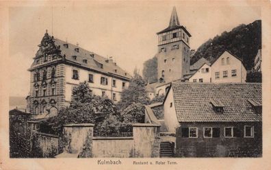 Kulmbach Rentamt u. Roter Turm Feldpostkarte AK 1917