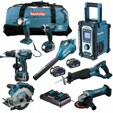 MAKITA LXT 18V 11tlg. Akku Werkzeug Set + DUB 362 PT4X Akku-Gebläse RFE RMJ Z