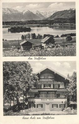 Murnau am Staffelsee Haus Auli Postkarte AK 1940