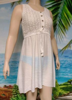 Strandkleid Weiß Oben Gestrickt CUPSHE Cover -Up Größe L 42/44