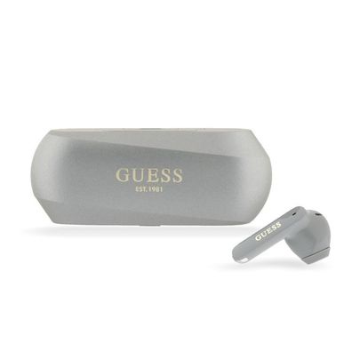 GUESS Bluetooth Kopfhörer Elongated Metallic ENC TWS Bluetooth Headset - Silbergrau