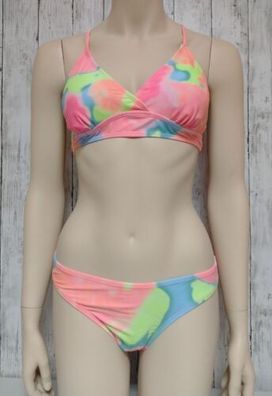 Bikini Set CUPSHE Racerback Tie- Dye Muster Größe M 40/42