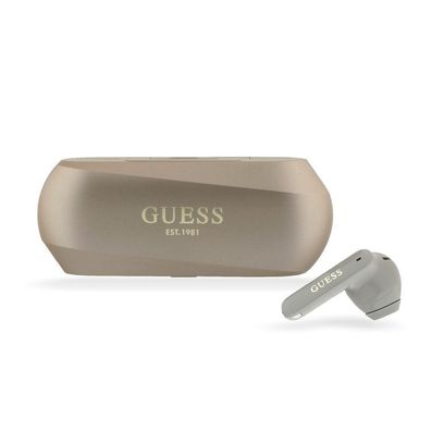 GUESS Kabellose Kopfhörer Bluetooth Headset Elongated Metallic ENC TWS - Gold