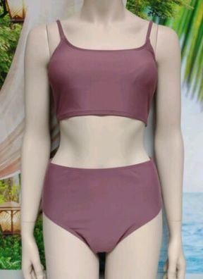 Bikini Set CUPSHE High Waist Oberteil S 38 Unterteil Größe M 40