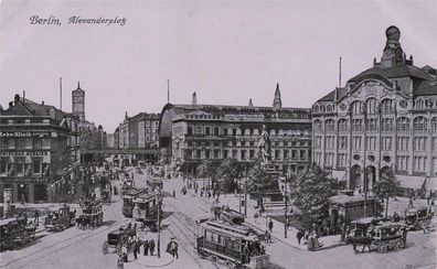 Ansicht Alexanderplatz Berlin Postkarte AK