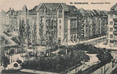 Bayerischer Platz in Schöneberg Berlin Postkarte AK 1925