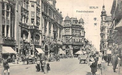 Berlin Friedrichstrasse Panopticum Eingang Postkarte AK 1909