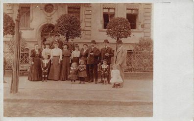 Berlin Charlottenburg Frauen mit Kinder am Haus Orig. Foto 1909