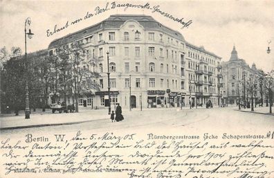 Berlin Nürnbergerstraße Ecke Schaperstraße AK 1905