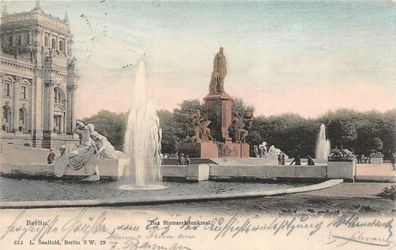 Berlin Das Bismarckdenkmal Postkarte AK 1904