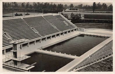 Berlin 4. Reichssportfeld Schwimmstadion Olympia Postkarte AK