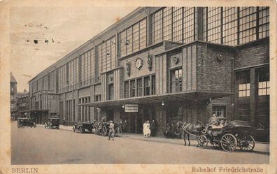 Berlin Bahnhof Friedrichstraße Postkarte 1927