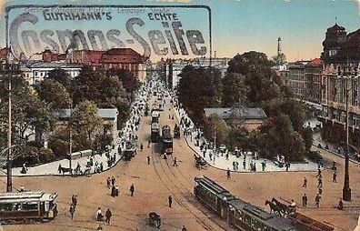 Berlin Potsdamer Platz u. Leipziger Straße Postkarte