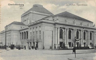 Charlottenburg Deutsches Opernhaus Postkarte 1920