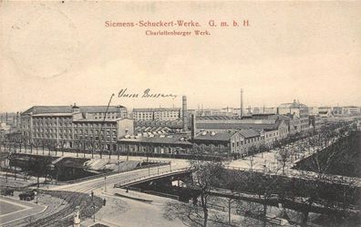 Charlottenburg Berlin Siemens Schuckert Werk Postkarte 1908