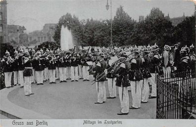 Gruss aus Berlin Mittags im Lustgarten Postkarte AK 1907