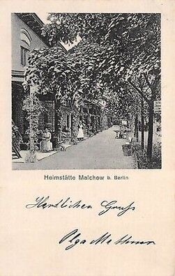 Heimstätte Malchow b. Berlin Postkarte AK 1912