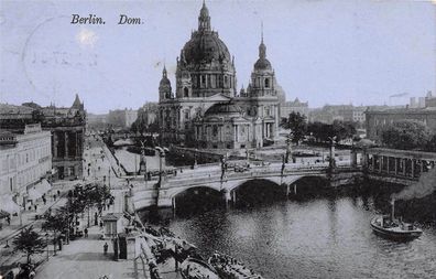 Blick auf den Dom in Berlin Feldpostkarte AK 1915