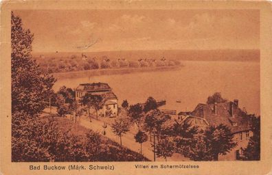 Bad Buckow (Märk. Schweiz) Villen am Schermützelsee AK 1921