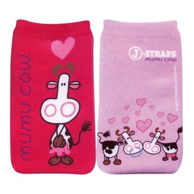 JStraps HandySocke Tasche SchutzHülle Etui Sleeve Mumu Cow Love für Handy MP3