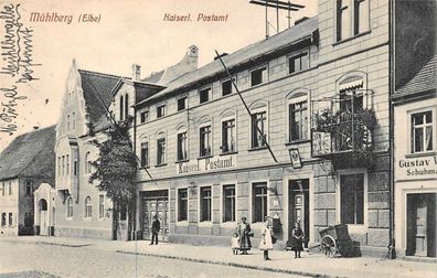 Mühlberg (Elbe) Kaiserl. Postamt Postkarte AK