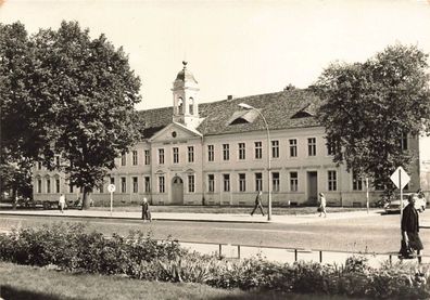 Oberschule in Neuruppin Brandenburg Postkarte AK 1971