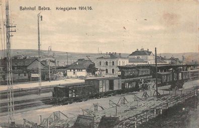 Bahnhof Bebra Kriegsjahre 1914/16 Postkarte 1916