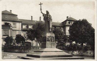 Fulda Bonifatiusdenkmal Postkarte AK